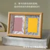 Mini Marco de Fotos Brocado de Canción Caligrafía Nuevo Estilo Chino, Papel en Blanco para Escribir a Mano, Marco de Fotos Pequeño de Escritorio de Papel Xuan, Regalo Cultural y Creativo