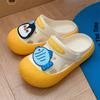 Sandalias de verano cómodas para mujer con diseño de pingüino y pez, con agujeros, a juego, para playa, exteriores y celebridades de Internet
