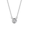 Collar con colgante de estrella de plata de ley S925, diseño de nicho, estilo coreano, sencillo, moderno, combina con todo, elegante, cadena de circonitas.