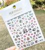Nuevas calcomanías para uñas de panda gigante color láser dorado calcomanías para niños calcomanías para uñas de panda gigante ML153-167