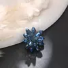 Cuentas de cristal estilo europeo y americano transfronterizo flor loto de agua doble tridimensional accesorios para horquillas de joyería de cuentas pendientes