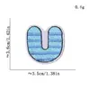 Patches Bordados Coloridos de Desenho Animado com Letras em Inglês para Decoração de Roupas Infantis, Patches de Reparo para Bolsas, Roupas, Sapatos, Chapéus e Patches de Tecido