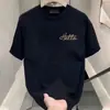 Camiseta de Manga Corta para Hombre de Algodón Puro Estampada Marca de Moda Peso Pesado 2026 Nuevo Verano Transpirable Tendencia Casual Cuello Redondo