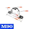Tubo de Tarjeta de Monta de Acero Inoxidable Abrazadera de Tubo Clip Grueso para Silla de Montar Clip Ohm Hebilla de Fijación de Tubería de Agua Abrazadera de Soporte Clip de Aro