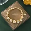Moda Comercio Exterior Wholesale Elegante Sencillo Exagerado Brillante Redondo Collar de Perlas Conjunto de Joyería de Nicho para Mujer