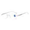 Nuevo Estilo Moda Gafas Presbópicas para Mujeres Jóvenes con Luz Anti-Azul de Alta Definición Ultraligeras de Metal con Corte Diamante sin Montura