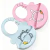 Babador de Silicone Impermeável para Alimentação Infantil, Babador de Bebê Ultra-Macio Portátil, Babador Anti-Sujeira para Comer para Crianças