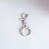 Accesorios para Llavero Colgante Hebilla Bolsa de Almacenamiento de Muñeca Correa de Cuello Lazo de Silicona Accesorios Sencillos