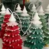Velas perfumadas navideñas transfronterizas al por mayor Decoración navideña regalos creativos vela Velas con forma de árbol de Navidad
