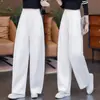 Pantalones Casuales de Pierna Ancha de Cintura Alta Personalizados para Mujer, Holgados, Adelgazantes, de Pierna Recta, Largos, para Ir al Trabajo, Versátiles, con Caída