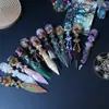 Direct from the manufacturer: natural crystal magic dagger, amethyst witchcraft magic wand, carved piece for home and office decoration