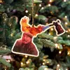 2026 Europeu e Americano Mais Vendidos Enfeites de Natal Engraçados Decorações Criativas para Árvore de Natal Pingentes para Carro