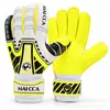 Guantes de portero de fútbol para adultos, con látex natural engrosado para un agarre y durabilidad mejorados, con un panel trasero de PU, diseñados para partidos profesionales.
