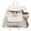 Mochila retrô de bolinhas casual transfronteiriça, novo modelo 2026, mochila versátil para o dia a dia e viagens, bolsa de mão e bolsa de ombro da moda
