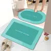 Alfombra de Piso de Baño Minimalista Moderna, Absorbente de Agua, Adecuada para Baño, Inodoro, Entrada de Dormitorio, Alfombra, Felpudo, Felpudo de Entrada, Cristal