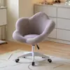 Silla de Maquillaje Dormitorio Silla Tocador Lujo Ligero Apartamento Pequeño Hogar Silla Flor de Ciruelo Cafetería Popular Tienda de Uñas Silla Decorativa