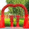 Arco de Flores de Seda Puerta de Flores para Boda Arco para Evento de Apertura de la Puerta de la Felicidad Accesorios de Arco de Flores Puerta de Flores para Boda Productos Terminados