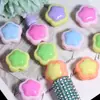 Cuentas Florales de Colores Caramelo Contrastantes por Ambos Lados con Agujeros Rectos, Cuentas Sueltas para Cadenas de Teléfono, Llaveros, Cadenas de Bolsos y Accesorios de Joyería DIY
