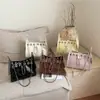 Cadena de bordado de diamantes transfronteriza de comercio exterior, nuevo modelo 2026, bolso de mano simple con cordón para el día a día, bolso de hombro cruzado para mujer
