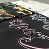 Verão Europeu e Americano Básico Estampado Manga Curta Unissex Design de Rua Americano Letra Assinatura t
