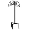 Estante de tubería de agua de hierro forjado para jardín transfronterizo soporte de manguera extraíble para patio estante vertical exterior organizador de almacenamiento