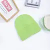 Gorro de piel de melón corto transfronterizo gorro de cúpula tejida gorro de sandía gorro de lana sin pepitas gorro de punto de lingote cálido en otoño e invierno