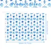 Papel de Seda Natalino Azul WX 17g Papel de Embrulho à Prova de Umidade para Presentes Doces Floco de Neve Rena Papel de Seda Decorativo