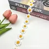 Popular Flor de Encaje de Girasol Soluble en Agua Bordado Accesorios para Ropa Solapa Cuello Puño Decoración Venta al por Mayor