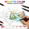 Marcador acrílico de doble punta estilo chino, set de 12 colores para estudiantes, pluma para graffiti artístico, pluma de pintura creativa vintage oriental