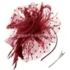 Diadema de Flores de Plumas de Carnaval Transfronterizo Fiesta Fiesta de Desempeño Accesorios para el Cabello de Plumas Diadema Accesorios Retro para el Cabello de Novia