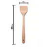Pala de Cocina de Madera de Haya con Mango Largo Pala de Madera Antiadherente para Ollas Cuchara de Madera para el Hogar Platillo Cuadrado con Bordes Redondeados Juego de Utensilios de Cocina