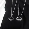 RC Hip hop japonés y coreano hiphop simple moda nicho todo-partido collar de planeta hombres y mujeres pareja celebridad de internet mismo estilo accesorios