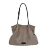 Bolso tote de gamuza para mujer 2026 nuevo modelo nicho retro diario para ir al trabajo bolso de hombro de gran capacidad bolso de mano