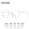 Armazón de Metal Ultraligero para Gafas Poligonal Sin Presión en la Nariz 5302 Gafas Danyang para Miopía Mujeres Pueden Ser Equipadas con Armazones Ópticos de Prescripción