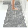 Felpudo de cocina de diatomeas, antideslizante, absorbente y a prueba de aceite, para puerta, resistente a la suciedad, impermeable, lavable y borrable.