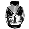 Sudadera con capucha y estampado digital 3D de payaso de Primavera y Otoño transfronteriza talla grande, suelta, casual, para hombre y mujer, con capucha