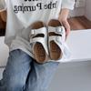 Zapatos Boken Toast para Mujer 2025 Toast Nuevo Estilo de Verano Chanclas Slip-On de Suela Gruesa Sandalias de Una Correa para Playa al Aire Libre