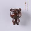 Palo de rosa/Sándalo verde/sándalo DIY artesanía tallado lindo oso fresa curativo colgante para teléfono móvil accesorios