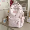 La nueva mochila fresca estilo ins de Shuai Mi es una mochila de alta apariencia, elegante y de gran capacidad para estudiantes de secundaria y preparatoria.