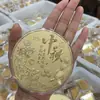 Pastel Dorado de Oro Puro 999 para el Festival de Medio Otoño - Feliz Festival de Medio Otoño, Eventos Corporativos, Souvenirs de Tienda, Regalos Festivos
