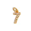 [Procesamiento Personalizado] Colgante de Acero Inoxidable con Incrustaciones de Diamantes de 26 Letras Estilo Europeo y Americano Transfronterizo para Collar y Pendientes DIY Accesorios Hechos a Mano