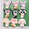 9 Animales Lindos Meimei Mi Mi Dibujo Animado Hecho a Mano DIY Pegamento de Crema Resina Accesorios Pasador Hecho a Mano Material para Joyería