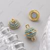 Fivela de colar de pérolas conjunto completo pedra natural turquesa fivela magnética pulseira colar fecho de colar fivela de conexão acessórios diy
