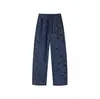 Calça de Moletom Larga Estilo Americano High Street com Estampa de Estrela para Homens, Design para Primavera e Outono, Calça Longa Casual Solta de Nicho para Casais, Feita Sob Medida