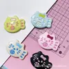 Kt Gatito Pez Taza de Agua Pegatina Ventilador Lazo Estéreo Pegatina sin Costuras Pegatina de Coche Teléfono Móvil Pegamento de Crema Material de Resina DIY