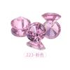 Zircón redondo transfronterizo piedra desnuda fondo puntiagudo taladro de vidrio zircón de color brillo flash zircón blanco taladro para uñas fabricantes