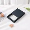 Caja de suspensión de película de PE, caja de embalaje para anillo, pulsera, collar y joyería, caja de joyería simple tipo funda, hecho a medida