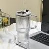 Caneca de Vidro Grande Capacidade com Alça para Bebidas Geladas (Americano, Latte, Café, Suco, Leite) - Em Estoque