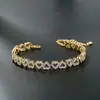 Pulsera Europea y Americana de Alta Gama con Forma de Corazón de Diamante Completo, Sencilla y de Moda, Lujo Ligero, Estilo de Nicho, Alta Gama, Súper Brillante, Regalo para Niñas, Ajustable