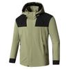 Jaqueta de Camada Única para Exterior Masculina e Feminina Nova à Prova de Vento Impermeável com Touca Removível Jaqueta Casaco Fina para Primavera e Outono de Montanhismo